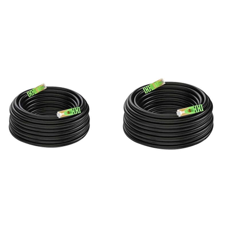 Кабель Ethernet 2 шт., водонепроницаемый сетевой кабель Cat7 с защитой от помех для игр на открытом воздухе, для Ps4, One, Ps3, ПК (10 м и 15 м)
Кабель Ethernet 2 шт., водонепроницаемый сетевой кабель Cat7 с защитой от помех для игр на открытом воздухе, для Ps4, One, Ps3, ПК (10 м и 15 м)