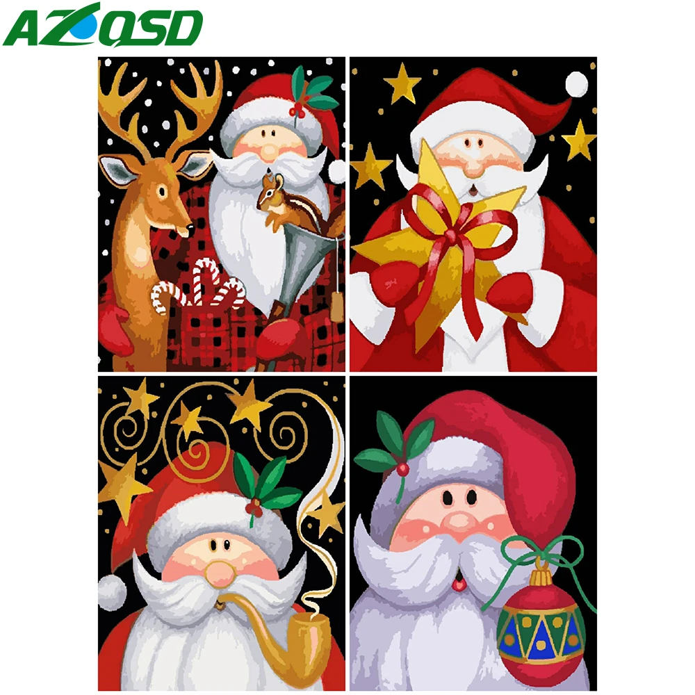AZQSD DIY Oil Painting By Numbers Santa Claus Christmas Gift Unframe Coloring By Numbers Cartoon Acrylic Paint Decor For Home
AZQSD DIY Oil Painting By Numbers Santa Claus Christmas Gift Unframe Coloring By Numbers Cartoon Acrylic Paint Decor For Home