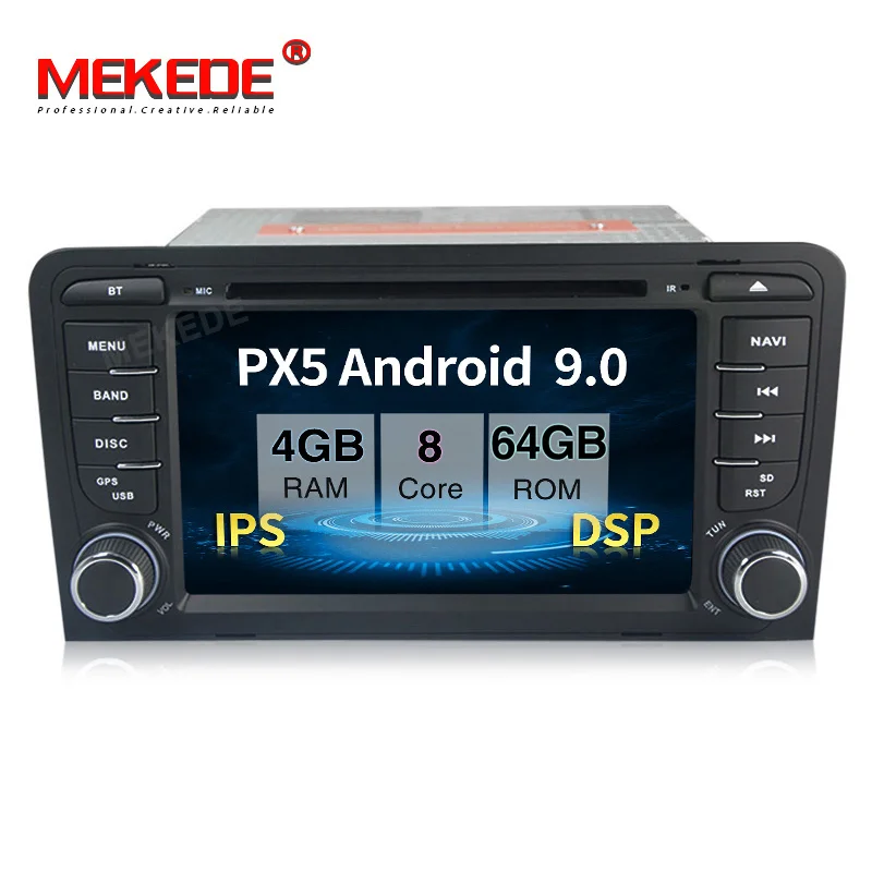 PX5 4 Гб + 64 ГБ Android 9 0 автомобильный стерео головное устройство навигация gps NAVI