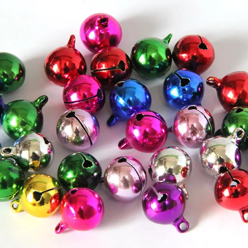 Christmas Tree Ornaments Color Jingle Bells Beads Charms Pendants Hanging Christmas Decorations Party DIY Accessories 50-100pcs
Christmas Tree Ornaments Color Jingle Bells Beads Charms Pendants Hanging Christmas Decorations Party DIY Accessories 50-100pcs