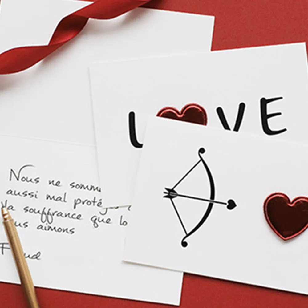 Cards Valentine's Day Gift Love Postcard Red Heart Greeting Card With Envelope Romantic Letter I Love You Wedding Invitation
Cards Valentine's Day Gift Love Postcard Red Heart Greeting Card With Envelope Romantic Letter I Love You Wedding Invitation