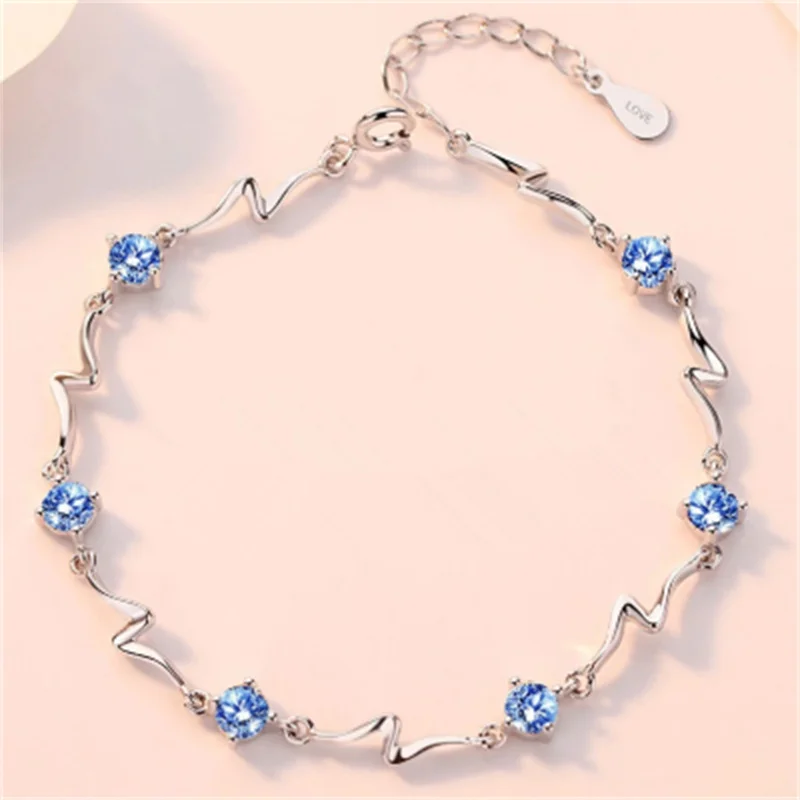 Delicate Zirconia Bracelets Lightning Chain Women Bracelet Female Engagement Valentines Jewelry Wholesale
Delicate Zirconia Bracelets Lightning Chain Women Bracelet Female Engagement Valentines Jewelry Wholesale