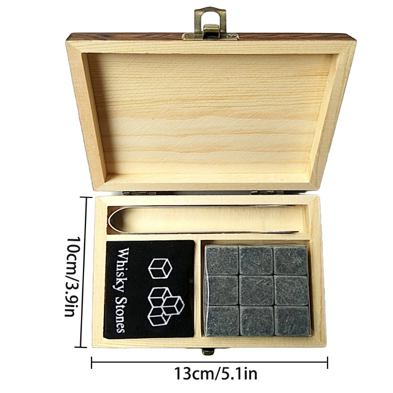 6 Pcs Whiskey Bourbon Chilling Stones Set with Storage Bag and Wooden Box Father's Day Christmas Birthday Anniversary for
6 Pcs Whiskey Bourbon Chilling Stones Set with Storage Bag and Wooden Box Father's Day Christmas Birthday Anniversary for