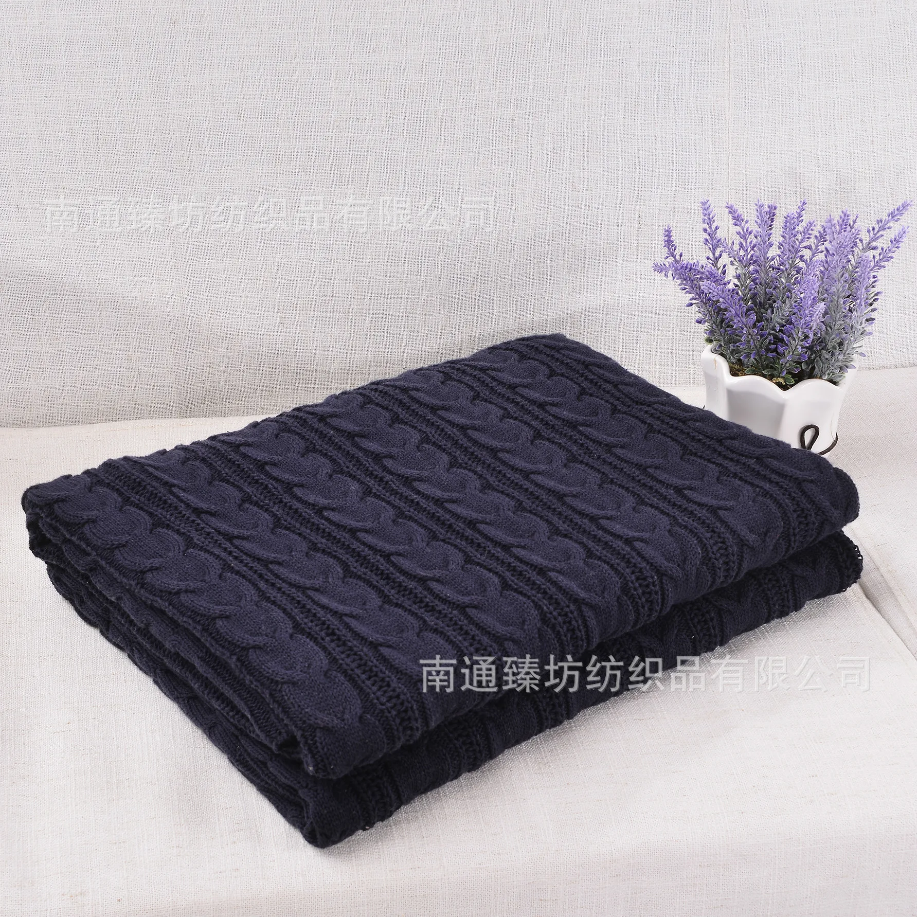 New arrival cotton knit blanket for bed blanket for sofa knit blanket blue color cotton blanket
New arrival cotton knit blanket for bed blanket for sofa knit blanket blue color cotton blanket