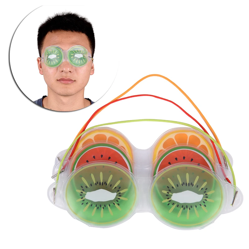 Гелевая маска для глаз Ice Kawaii с фруктами гелевая сна компрессионная облегчение