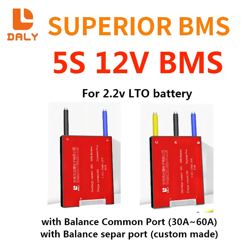 DALY Bms 5S 12V 30A 40A 50A 60A LTO BMS 2,4 V литиевый титанат многострунный литиевый аккумулятор Защитная плата сбалансированный BMS
DALY Bms 5S 12V 30A 40A 50A 60A LTO BMS 2,4 V литиевый титанат многострунный литиевый аккумулятор Защитная плата сбалансированный BMS