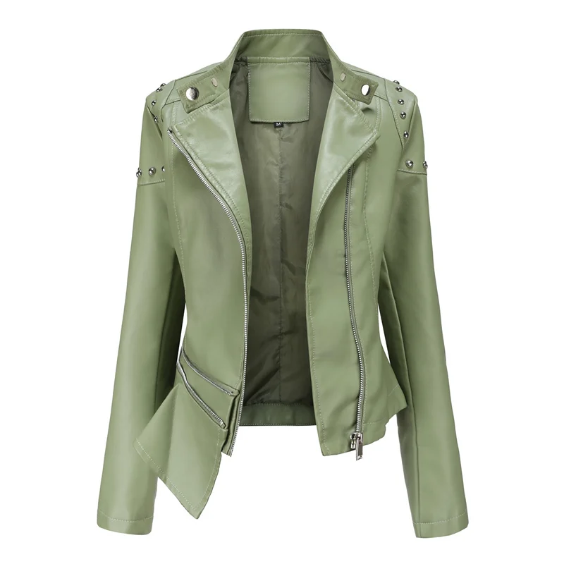 Women's Moto Biker Zipper Jacket Winter Jacket Women Women's Coat Women's Leather Jacket Punk Clothing Women's Jacket Fashion
Women's Moto Biker Zipper Jacket Winter Jacket Women Women's Coat Women's Leather Jacket Punk Clothing Women's Jacket Fashion
