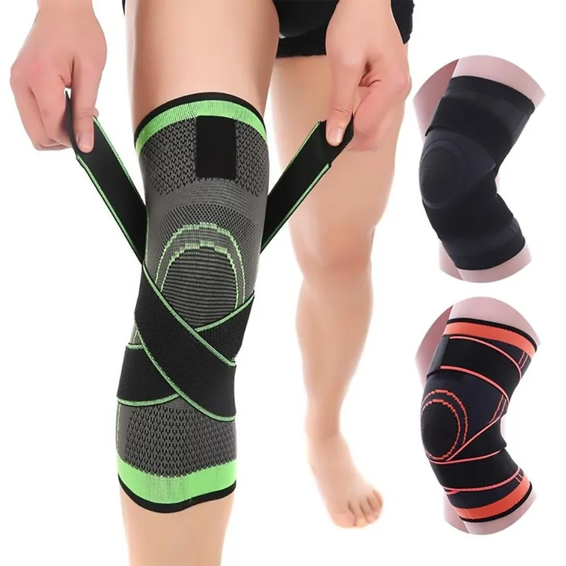 

1 шт. наколенник эластичный бандаж под давлением наколенники Поддержка колена защита для фитнеса Спорт Бег артрит