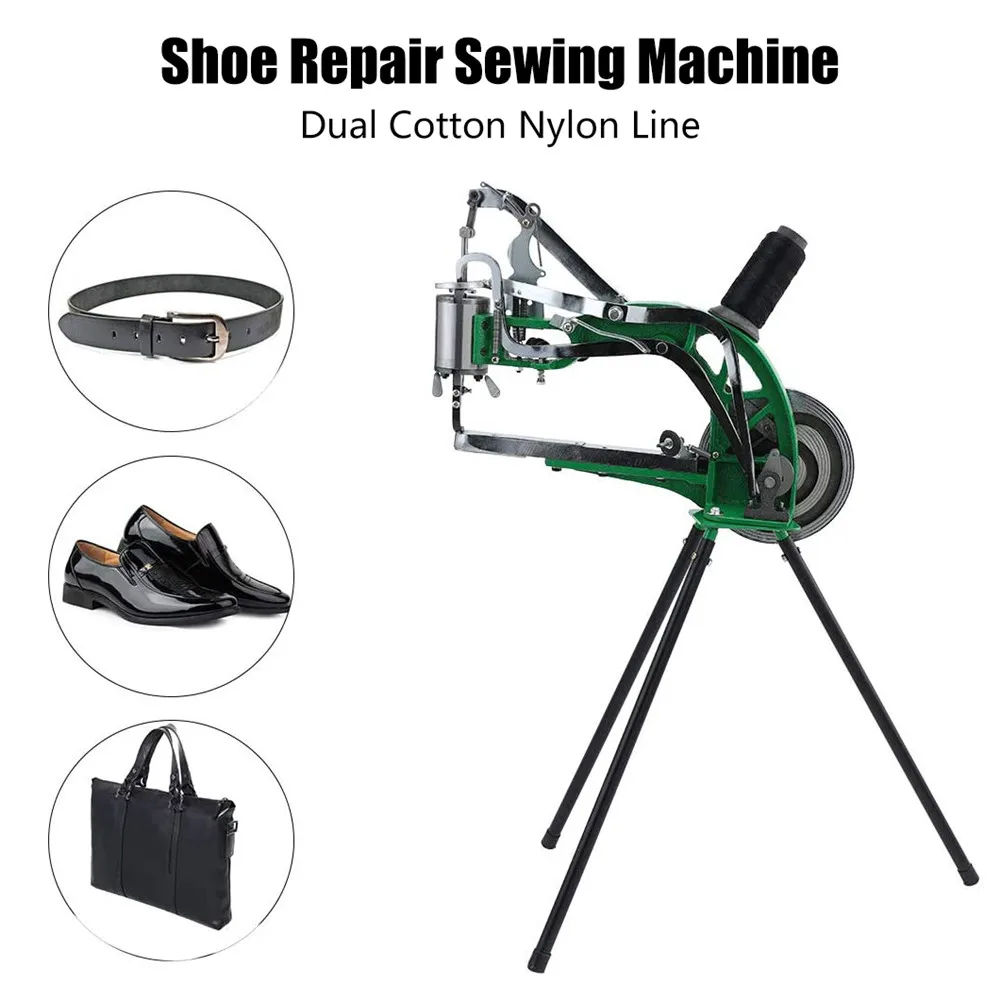 Hand Machine Cobbler Shoe Repair Machine Manual Shoe Mending Cobbler Repair Dual Cotton Nylon LineSewing for Bags Cloth Leath er
Hand Machine Cobbler Shoe Repair Machine Manual Shoe Mending Cobbler Repair Dual Cotton Nylon LineSewing for Bags Cloth Leath er