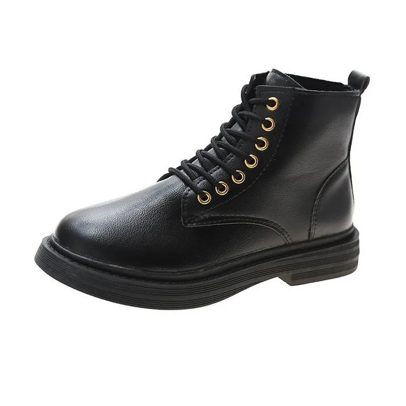 SHOFORT 2020 autumn new medium-length boots all-match and handsome Martin boots flat bottom lace motorcycle short women's boots 
SHOFORT 2020 autumn new medium-length boots all-match and handsome Martin boots flat bottom lace motorcycle short women's boots