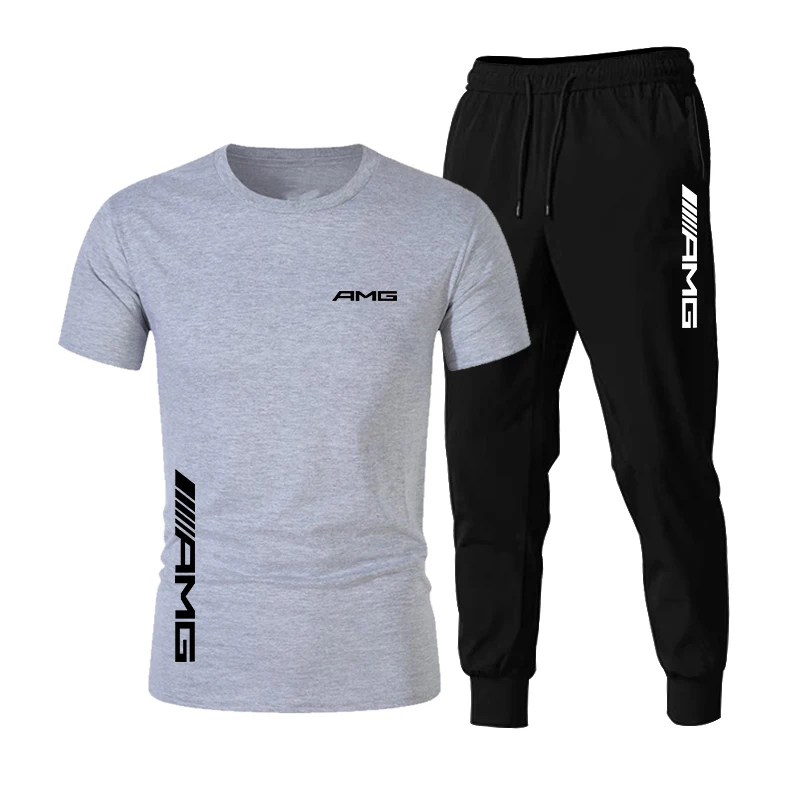 2021 men's sweatshirt + pants 2-piece casual sportswear basketball uniform summer new sportswear brand suit