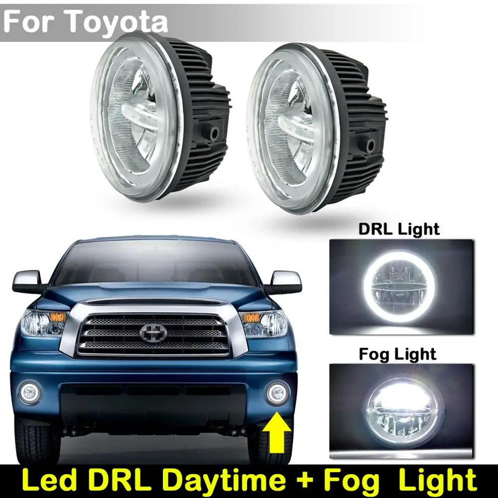 For Toyota Solara Tacoma Tundra Sequqia 2-In-1 Car Front Cree Chip White LED DRL Daytime Running Light And Driving Fog Lamp
For Toyota Solara Tacoma Tundra Sequqia 2-In-1 Car Front Cree Chip White LED DRL Daytime Running Light And Driving Fog Lamp