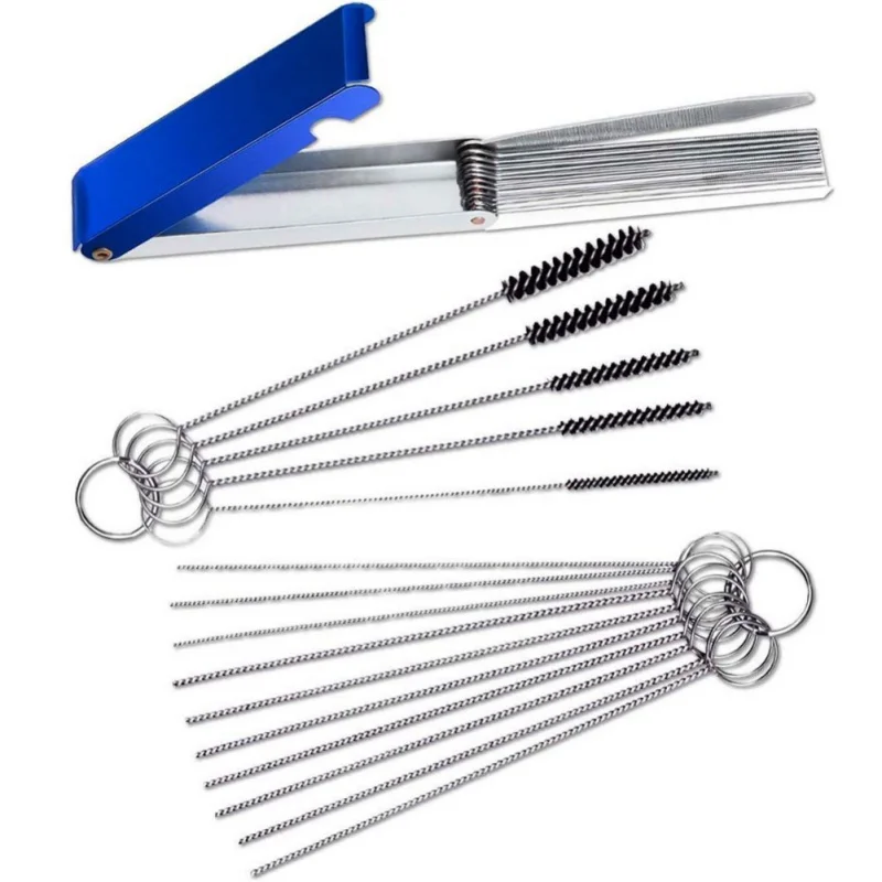 Hot1 Set Carburetors Carbon Dust Cleaner Remove Cleaner 13 Cleaning Wire Set + 10 Needles + 5 Nylon Brushes Cleaning Tool Kit
Hot1 Set Carburetors Carbon Dust Cleaner Remove Cleaner 13 Cleaning Wire Set + 10 Needles + 5 Nylon Brushes Cleaning Tool Kit