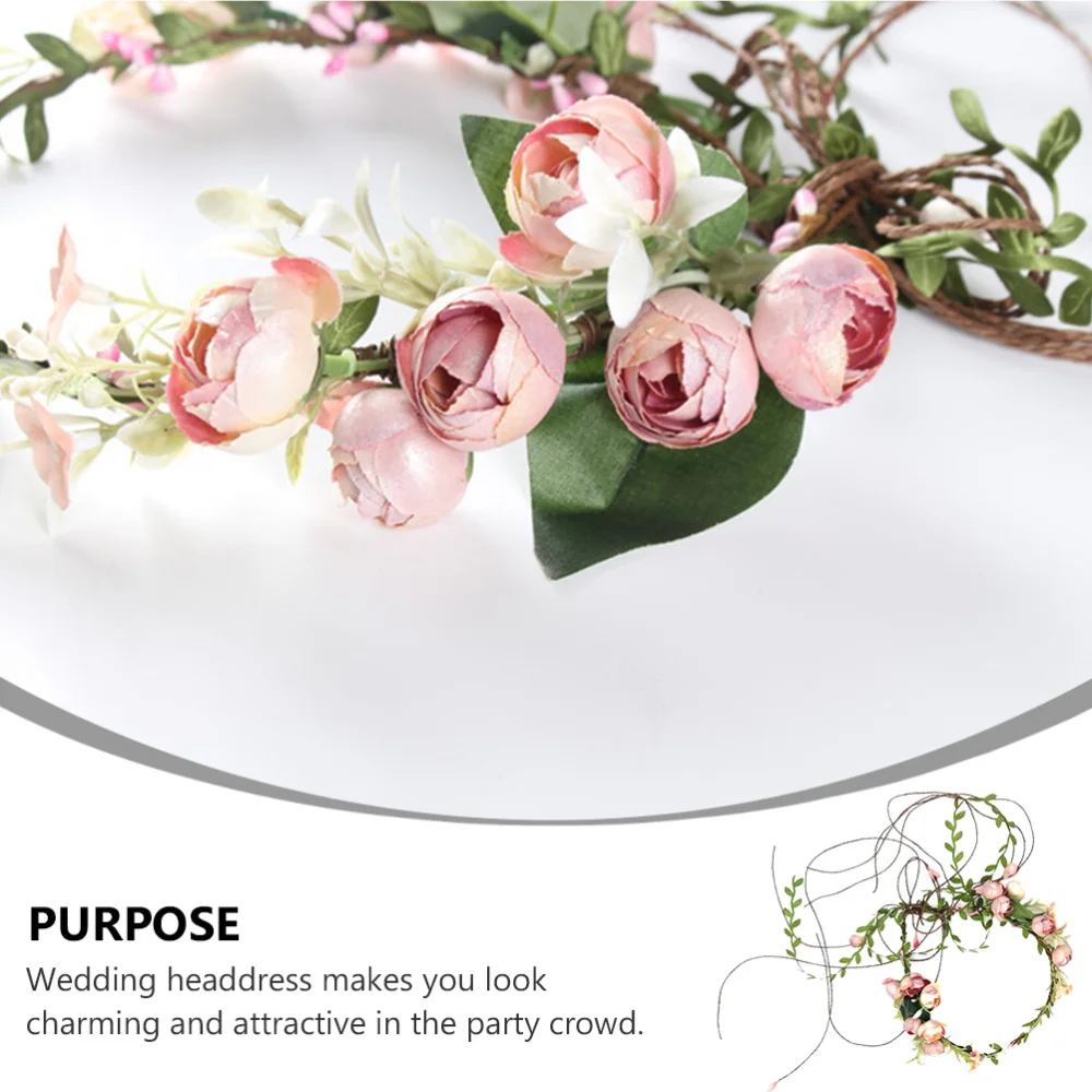 1Pc Wedding Bride Headdress Wreath Headwear Wedding Dress Hair Accessories 
1Pc Wedding Bride Headdress Wreath Headwear Wedding Dress Hair Accessories