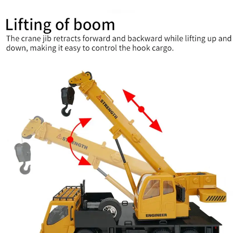 2.4G 10ch 1:24 Scale Engineering RC Car Remote Control Crane Truck Vehicle Toys for Kids Boys 
2.4G 10ch 1:24 Scale Engineering RC Car Remote Control Crane Truck Vehicle Toys for Kids Boys