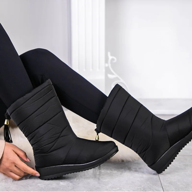 Snow Boots 2021 Ladies Fashion Women's Winter Shoes Mid-Calf Simple Warm Fur Female Boots Woman Soft Bottom Flats Platform Boot
Snow Boots 2021 Ladies Fashion Women's Winter Shoes Mid-Calf Simple Warm Fur Female Boots Woman Soft Bottom Flats Platform Boot