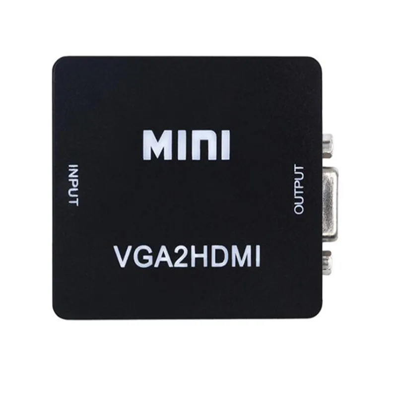 Portable VGA To HDMI-compatible Converter VGA2HDMI Video Box Audio Adapter 1080P for Notebook PC HDTV Projector TV Aux Cable
Portable VGA To HDMI-compatible Converter VGA2HDMI Video Box Audio Adapter 1080P for Notebook PC HDTV Projector TV Aux Cable