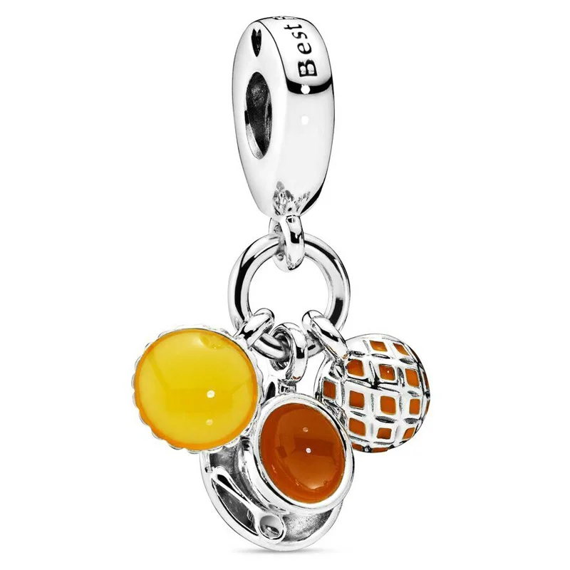 Travel Together Forever Mother Daughter Split Heart Milk Tea Beads 925 Sterling Silver Charms Fit Fashion Bracelet DIY Jewelry
Travel Together Forever Mother Daughter Split Heart Milk Tea Beads 925 Sterling Silver Charms Fit Fashion Bracelet DIY Jewelry