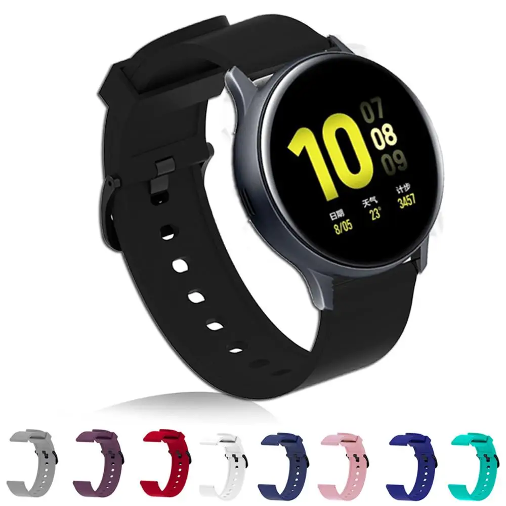 Ремешок силиконовый для Samsung galaxy watch Active 2 40 мм 44 мм, браслет для Galaxy Watch 20 мм Gear S2 Active2
Ремешок силиконовый для Samsung galaxy watch Active 2 40 мм 44 мм, браслет для Galaxy Watch 20 мм Gear S2 Active2