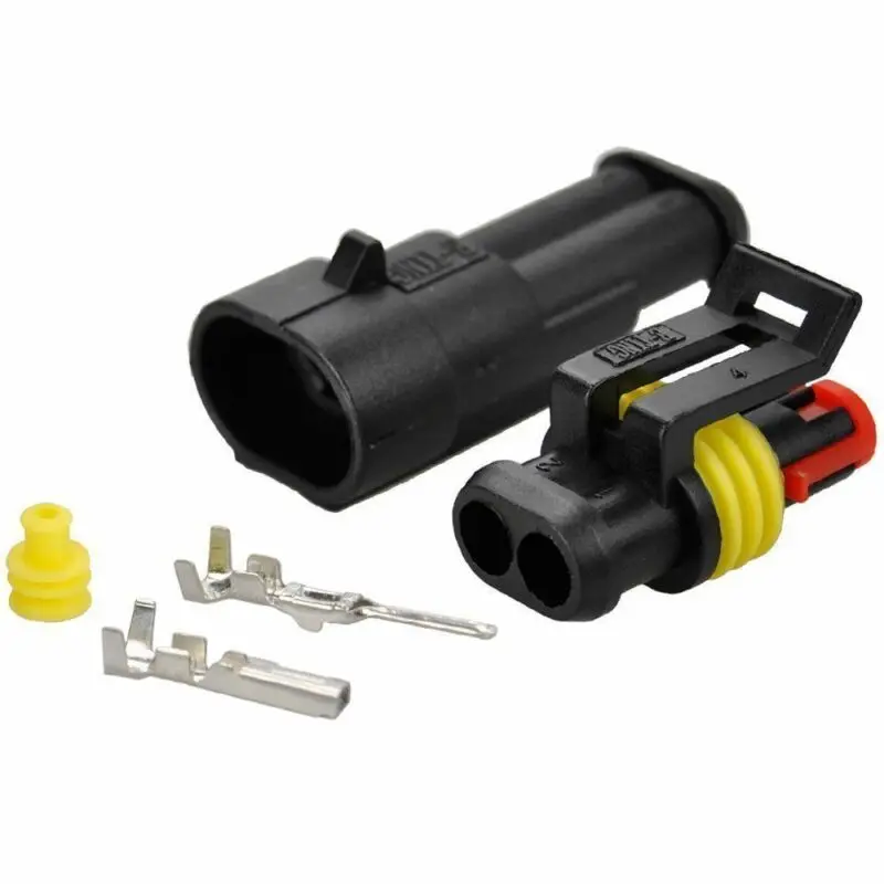 Set Connector 10pcs 2-Pin Way Car Auto Waterproof Electrical Socket Wire Accessories Terminals Useful
Set Connector 10pcs 2-Pin Way Car Auto Waterproof Electrical Socket Wire Accessories Terminals Useful