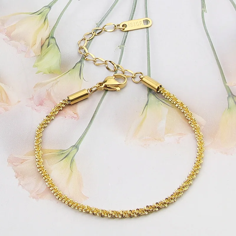 New High Quality Jewelry Stainless Steel Corn Shape Bracelet Love Bracelet For Women Party Gifts Wholesale 
New High Quality Jewelry Stainless Steel Corn Shape Bracelet Love Bracelet For Women Party Gifts Wholesale