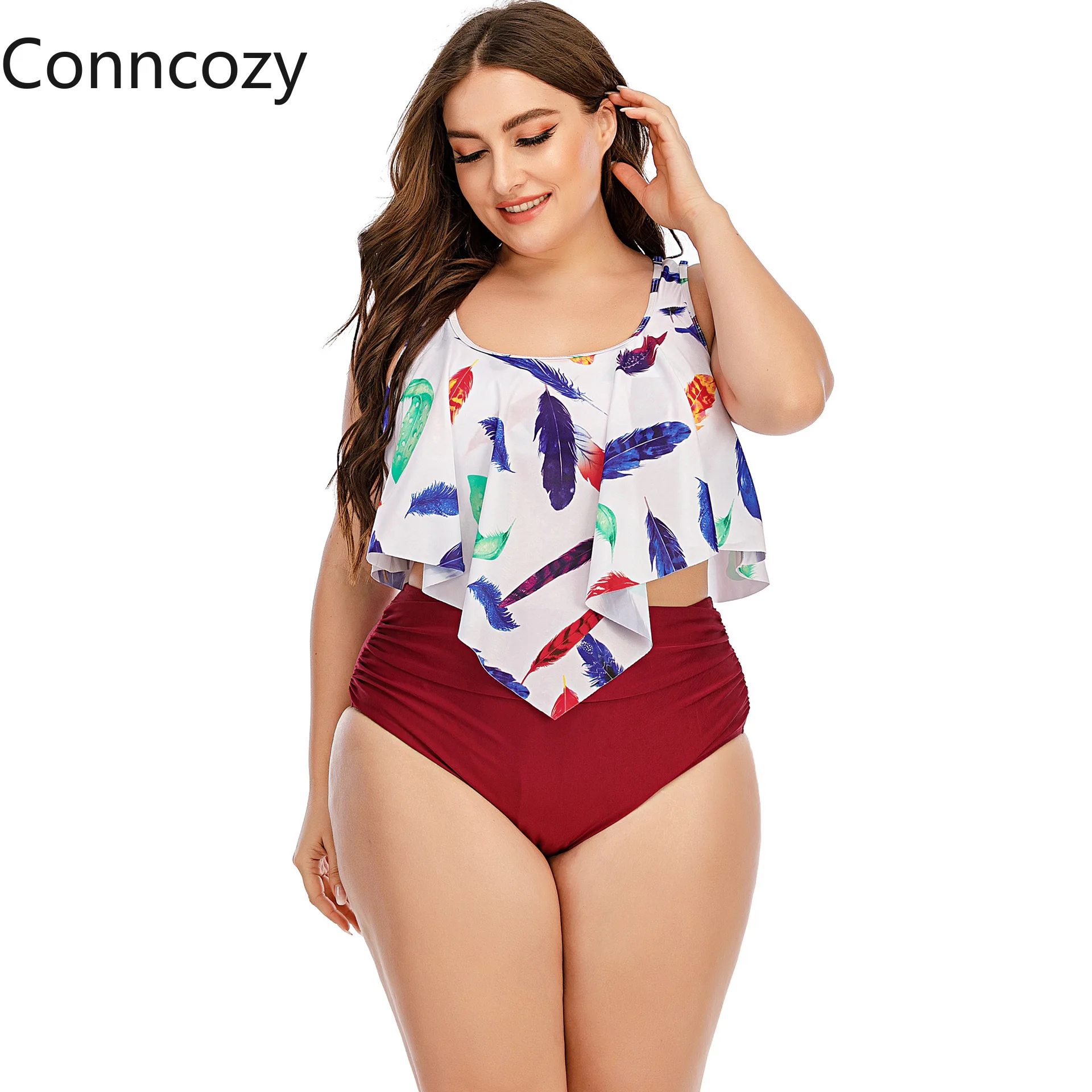 Plus Size Swimming Double-strap Swimwear Women Push Up Bikini Set Sexy Bathing Suit oversized Women Print Floral Bikinis Trajes
Plus Size Swimming Double-strap Swimwear Women Push Up Bikini Set Sexy Bathing Suit oversized Women Print Floral Bikinis Trajes