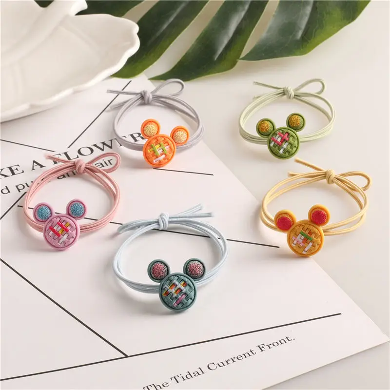 Women's Elastic Hair Bands Cute Cartoon Mouse Woven Candy Simple Hair Circle Fashion Girls Child Headwear Accessories Wholesale
Women's Elastic Hair Bands Cute Cartoon Mouse Woven Candy Simple Hair Circle Fashion Girls Child Headwear Accessories Wholesale