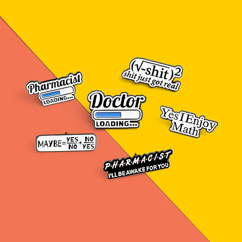 1pcs monotone design equation progress bar pins letter shape brooch DIY collection badge 
1pcs monotone design equation progress bar pins letter shape brooch DIY collection badge