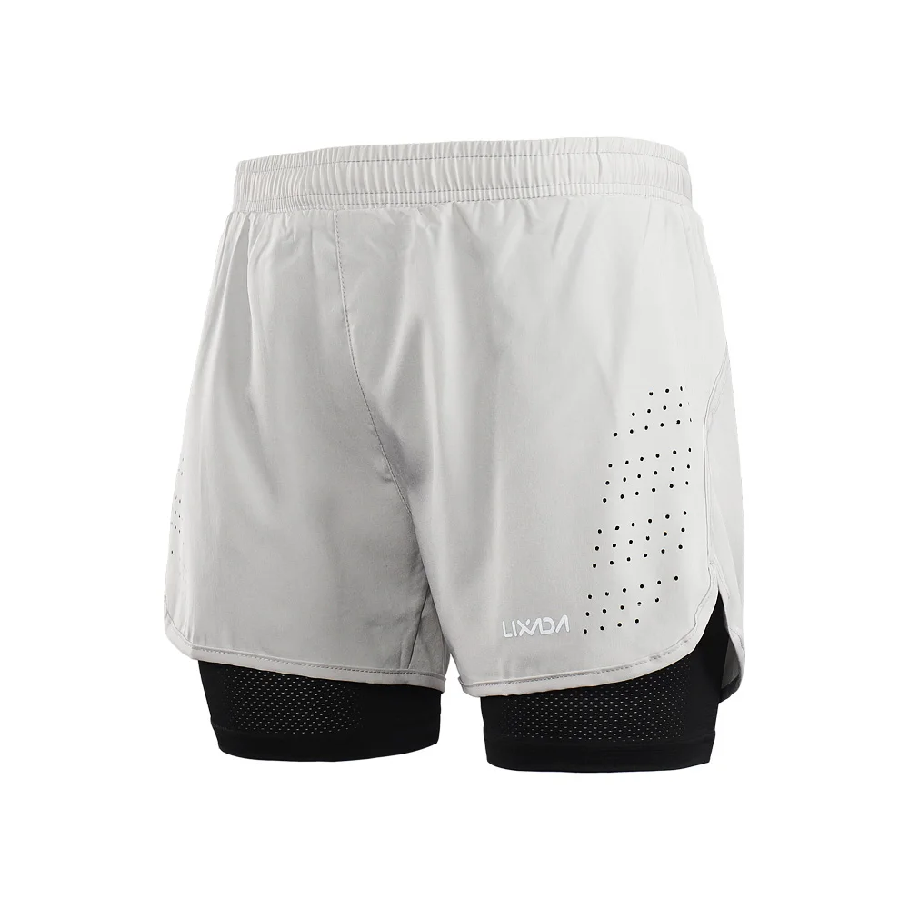 Lixada Men's 2-in-1 Running Sport Shorts Quick Drying Breathable Gym Training Exercise Jogging Cycling Shorts With Longer Liner
Lixada Men's 2-in-1 Running Sport Shorts Quick Drying Breathable Gym Training Exercise Jogging Cycling Shorts With Longer Liner