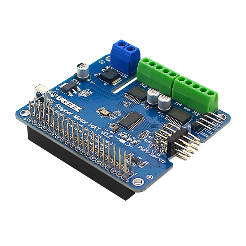Плата расширения интерфейса I2C для шагового двигателя V2.0 5-12 В для Raspberry Pi 3B/4B
Плата расширения интерфейса I2C для шагового двигателя V2.0 5-12 В для Raspberry Pi 3B/4B