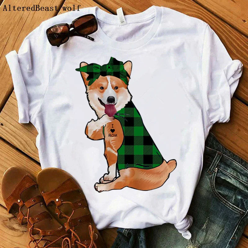 Corgis Dog I Love Mom T-shirt Women Summer harajuku Mama T-shirt Vogue Plaid Bandana T Shirt Female Hip Hop 2021 Tshirt Clothes
Corgis Dog I Love Mom T-shirt Women Summer harajuku Mama T-shirt Vogue Plaid Bandana T Shirt Female Hip Hop 2021 Tshirt Clothes