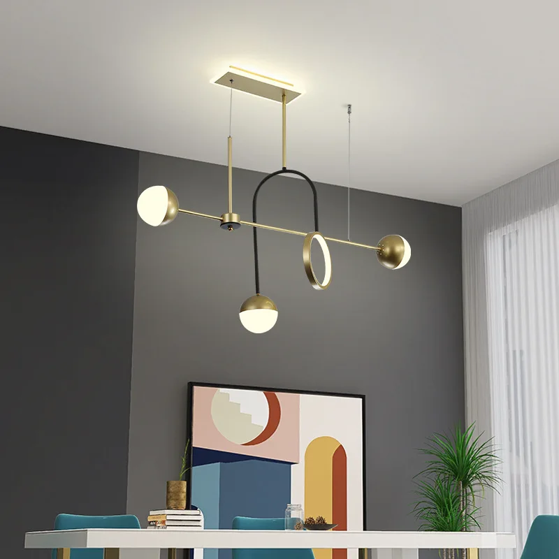 Modern chandelier restaurant bedroom restaurant decoration Hotel Golden led chandelier white spherical lampshade
Modern chandelier restaurant bedroom restaurant decoration Hotel Golden led chandelier white spherical lampshade