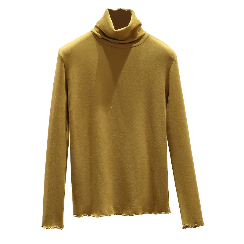Slim Fit Casual Modal Basis Long Sleeve Tshirt Women Turtleneck Elegant Tops for Women Plus size Plus velvet thickening
Slim Fit Casual Modal Basis Long Sleeve Tshirt Women Turtleneck Elegant Tops for Women Plus size Plus velvet thickening