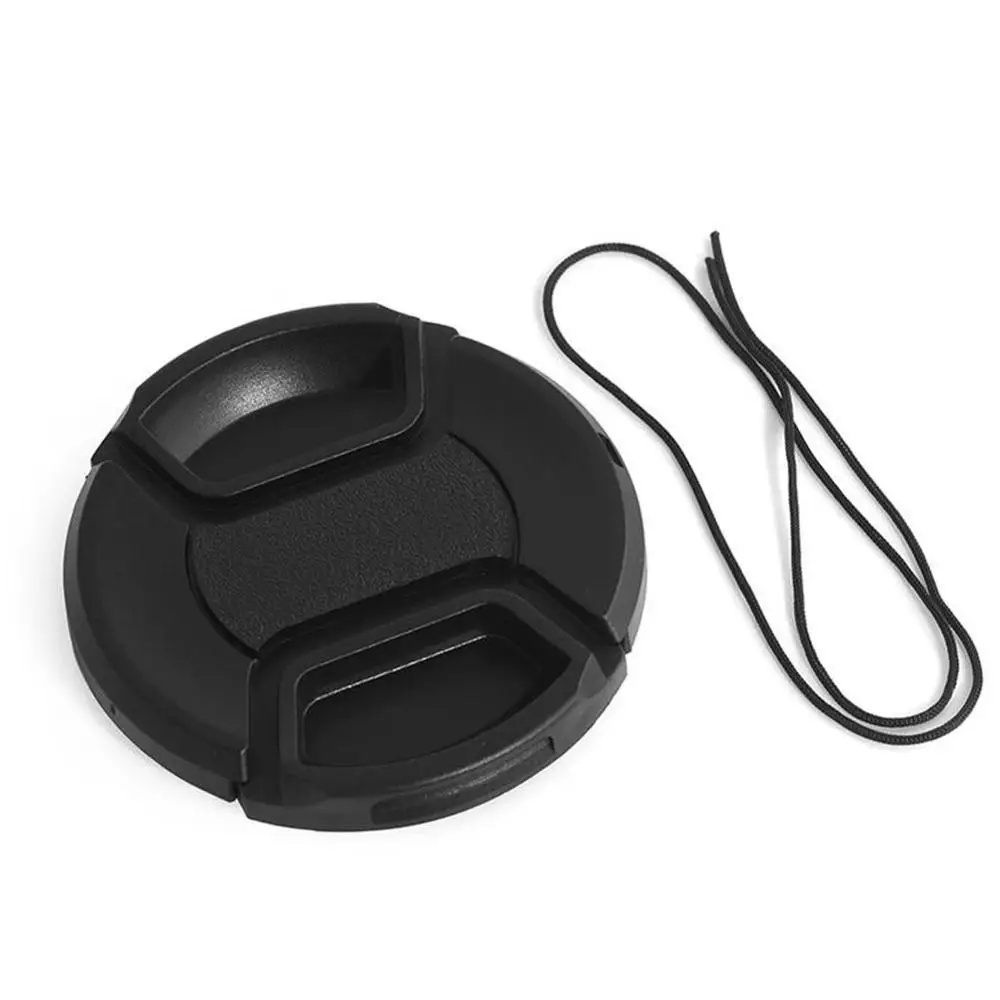 55mm Center Pinch Snap on Front Lens Cap Cover & String for Canon Nikon Sony Len Cap with String
55mm Center Pinch Snap on Front Lens Cap Cover & String for Canon Nikon Sony Len Cap with String