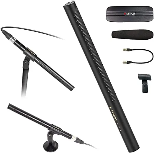 Synco Mic-D2 Shotgun Microphone hypercardioid Mic with XLR Connector Professional Video Audio Recording Mic
Synco Mic-D2 Shotgun Microphone hypercardioid Mic with XLR Connector Professional Video Audio Recording Mic
