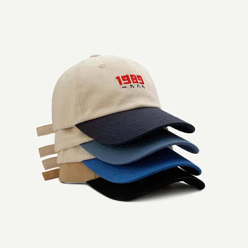 1989 Embroidery Men's Baseball Cap Snapback Kpop Hip-Hop Summer Hat Color Matching Cotton Women's’ Hat Cotton Sun Hat
1989 Embroidery Men's Baseball Cap Snapback Kpop Hip-Hop Summer Hat Color Matching Cotton Women's’ Hat Cotton Sun Hat