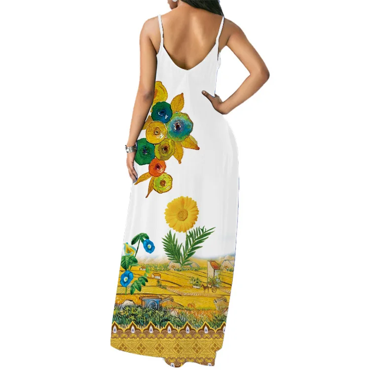 European and American Women's 2021 Summer New Style Sexy Sleeveless Vest Pocket Sling Print Dress Long Skirt
European and American Women's 2021 Summer New Style Sexy Sleeveless Vest Pocket Sling Print Dress Long Skirt