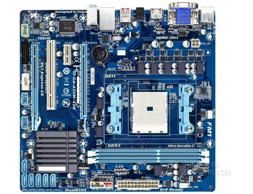 Оригинальная материнская плата для GA-A55M-S2H DDR3 Socket FM1, материнская плата для настольного компьютера
Оригинальная материнская плата для GA-A55M-S2H DDR3 Socket FM1, материнская плата для настольного компьютера
