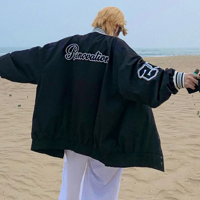 Jacket Women New White Baseball Bomber Female Ladies Printed Coat Streetwear Loose Gothic Plus Size Outerwear
Jacket Women New White Baseball Bomber Female Ladies Printed Coat Streetwear Loose Gothic Plus Size Outerwear