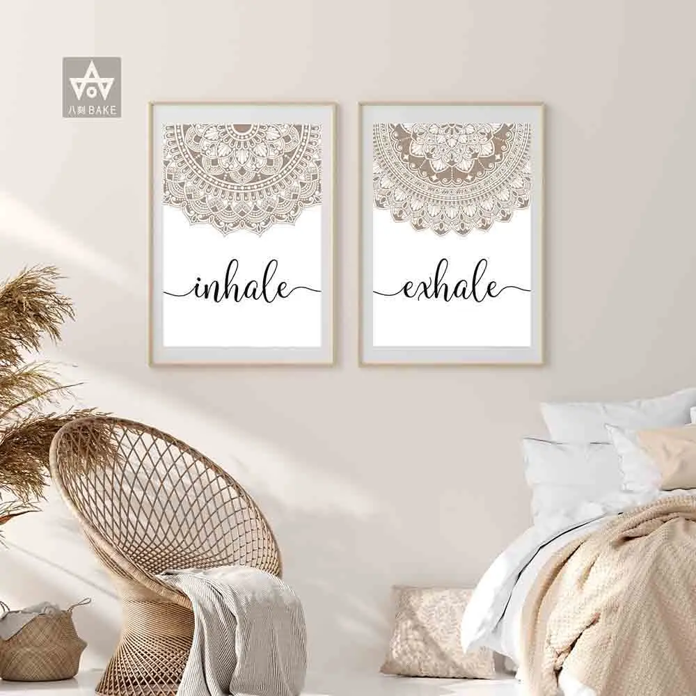 Inhale Exhale Mandala Art Prints Abstract Quotes Poster Burnt Orange Art Calligraphy Wall Pictures Yoga Paintings Canvas Decor
Inhale Exhale Mandala Art Prints Abstract Quotes Poster Burnt Orange Art Calligraphy Wall Pictures Yoga Paintings Canvas Decor