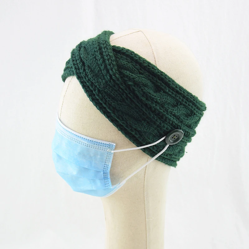 Solid Color Button Hairbands Female Knitted Cross Hair Ribbon Soft Elastic Winter Hairbands Women Fashion Head Warp Accessory
Solid Color Button Hairbands Female Knitted Cross Hair Ribbon Soft Elastic Winter Hairbands Women Fashion Head Warp Accessory