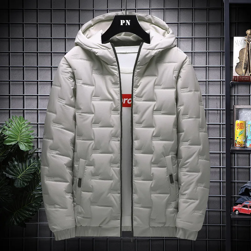 2022 autumn and winter new men's embossed padded jacket teenagers hooded casual warm cotton jacket
2022 autumn and winter new men's embossed padded jacket teenagers hooded casual warm cotton jacket