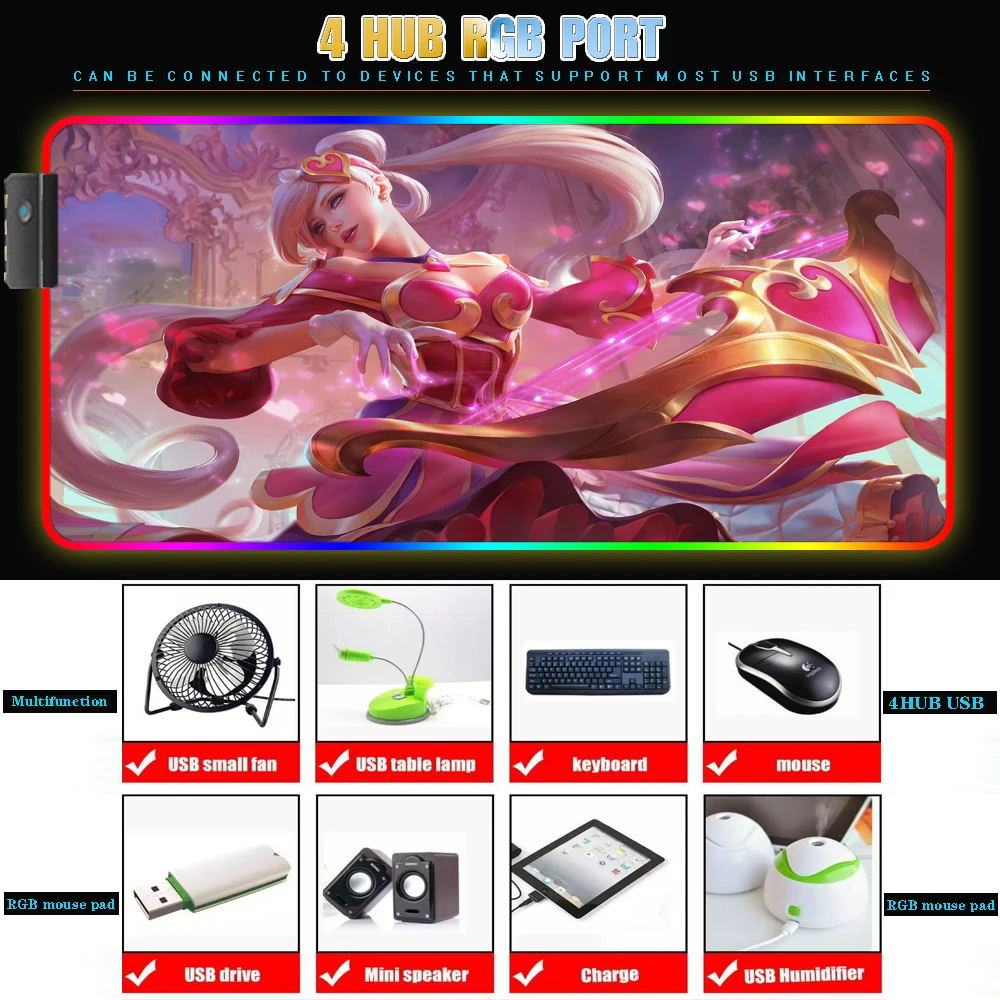 Игровой коврик для мыши League of Legends, 4 предмета, Usb-порт, подключается к Usbdock, многофункциональный коврик для мыши, Настольный коврик RGB, резинов...
Игровой коврик для мыши League of Legends, 4 предмета, Usb-порт, подключается к Usbdock, многофункциональный коврик для мыши, Настольный коврик RGB, резинов...