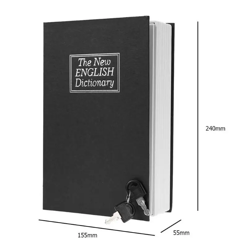 English Dictionary Shape Money Saving Box Safe Book Coin Piggy Bank with Key Cash Coins Saving Boxes Lock-up Storage Box
English Dictionary Shape Money Saving Box Safe Book Coin Piggy Bank with Key Cash Coins Saving Boxes Lock-up Storage Box