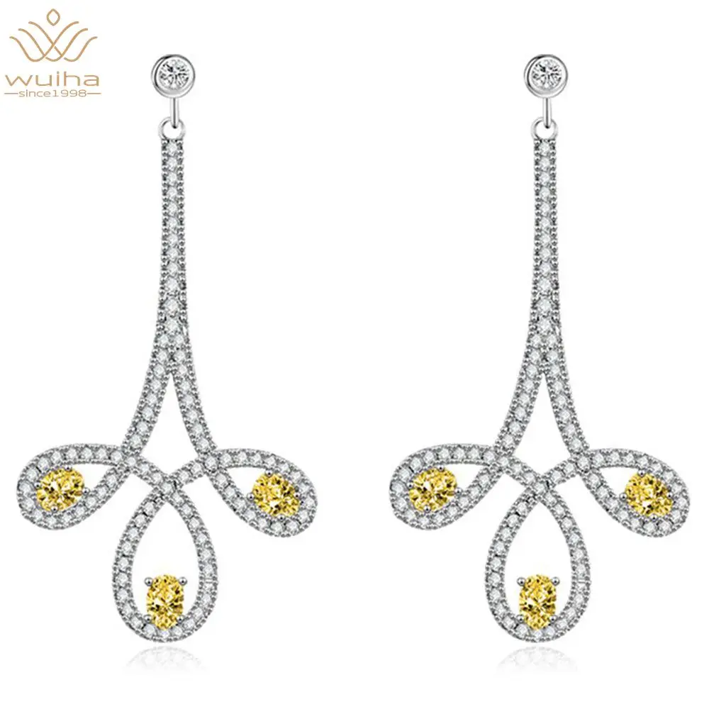 WUIHA Luxury 100% 925 Sterling Silver Citrine Created Moissanite Pink Saphire Gemstone Drop Earrings for Women Fine Jewelry Gift
WUIHA Luxury 100% 925 Sterling Silver Citrine Created Moissanite Pink Saphire Gemstone Drop Earrings for Women Fine Jewelry Gift