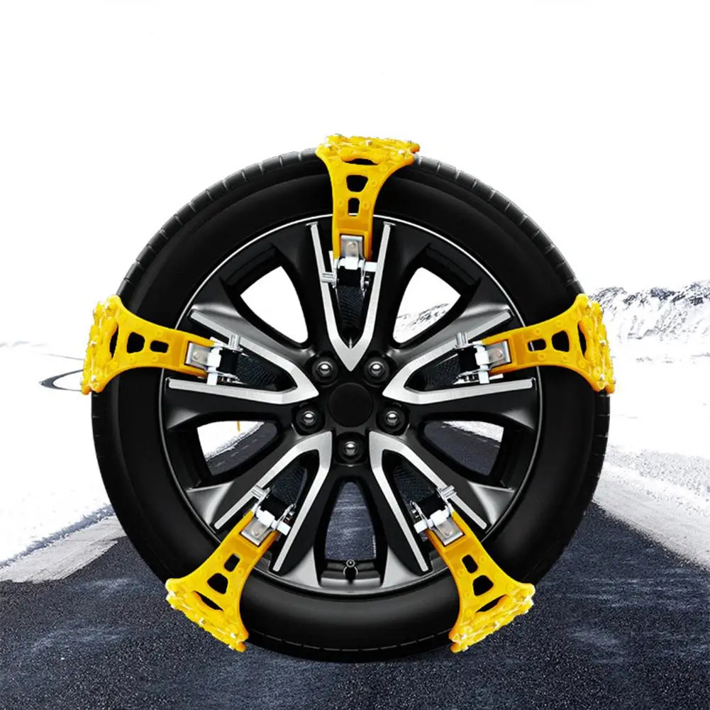 8PCS Car Tire Anti-skid Chains Thickened Beef Tendon Wheel Chain For Snow Mud Road Thick TPU Steel Nail Emergency Skid Chain
8PCS Car Tire Anti-skid Chains Thickened Beef Tendon Wheel Chain For Snow Mud Road Thick TPU Steel Nail Emergency Skid Chain