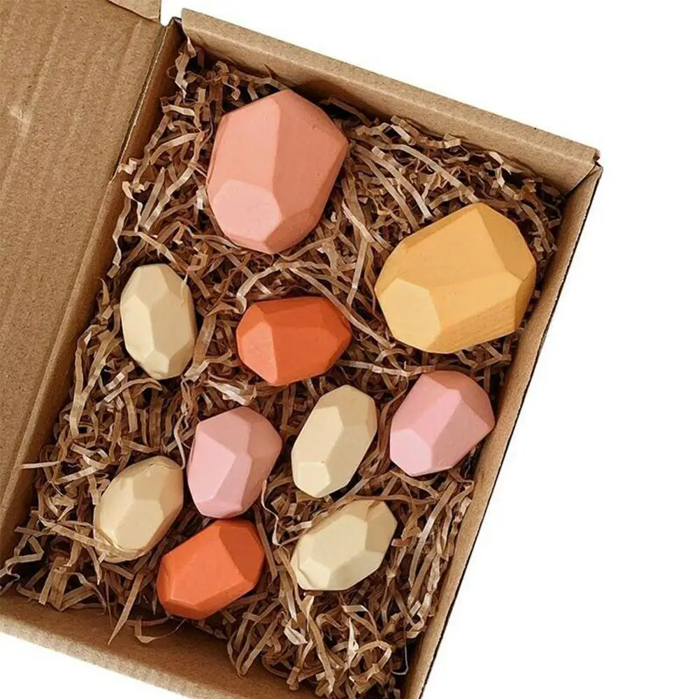 Creative Wooden Building Block Colored Stone Educational Toys Cold Tone Nordic Style Stacking Game Children's Wooden Toys 
Creative Wooden Building Block Colored Stone Educational Toys Cold Tone Nordic Style Stacking Game Children's Wooden Toys