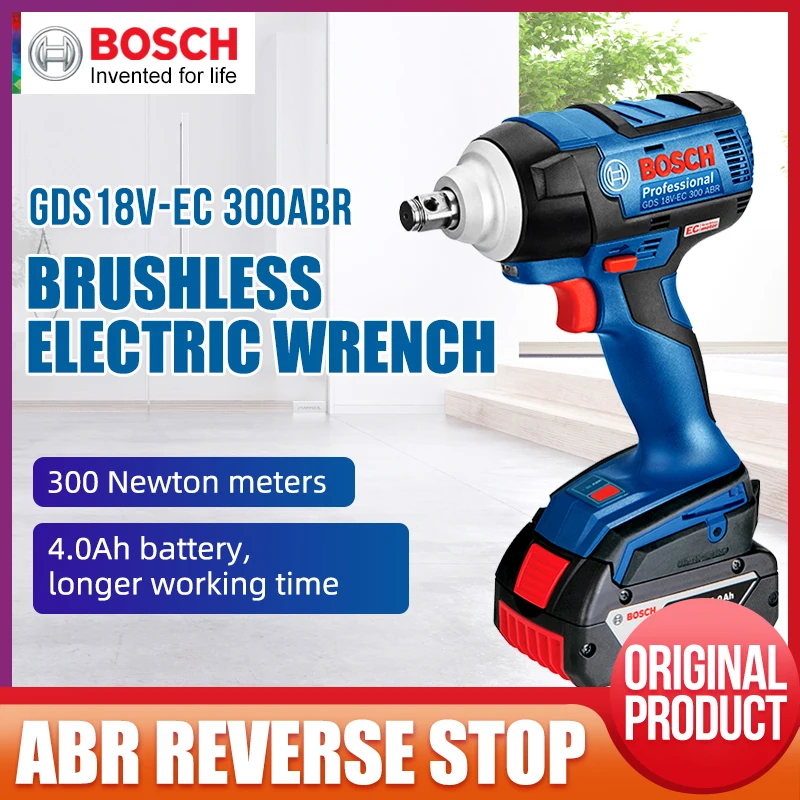 Bosch литиевая батарея ударный ключ GDS18V EC300ABR с высоким крутящим моментом