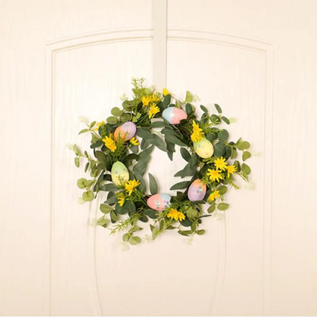 40cm Easter Egg Wreath Spring Easter Wreath With Flowers Eucalyptus Leaves For Front Door Wall Window Holiday Decoration
40cm Easter Egg Wreath Spring Easter Wreath With Flowers Eucalyptus Leaves For Front Door Wall Window Holiday Decoration