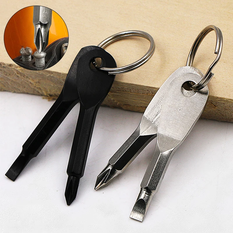1 Set Stainless Steel Mini EDC Multifunction Screwdriver Key Shape Slotted Screwdrivers Keychain Pocket Repair Tool
1 Set Stainless Steel Mini EDC Multifunction Screwdriver Key Shape Slotted Screwdrivers Keychain Pocket Repair Tool